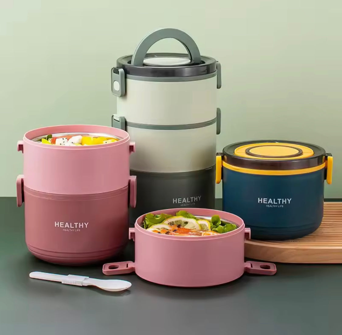 Adult Bento Lunch Box, Leakproof Portable Food Container, Outdoor Camping Picnic Lunch Box Adult Bento Lunch Box, Leakproof Portable Food Container, Outdoor Camping Picnic Lunch Box